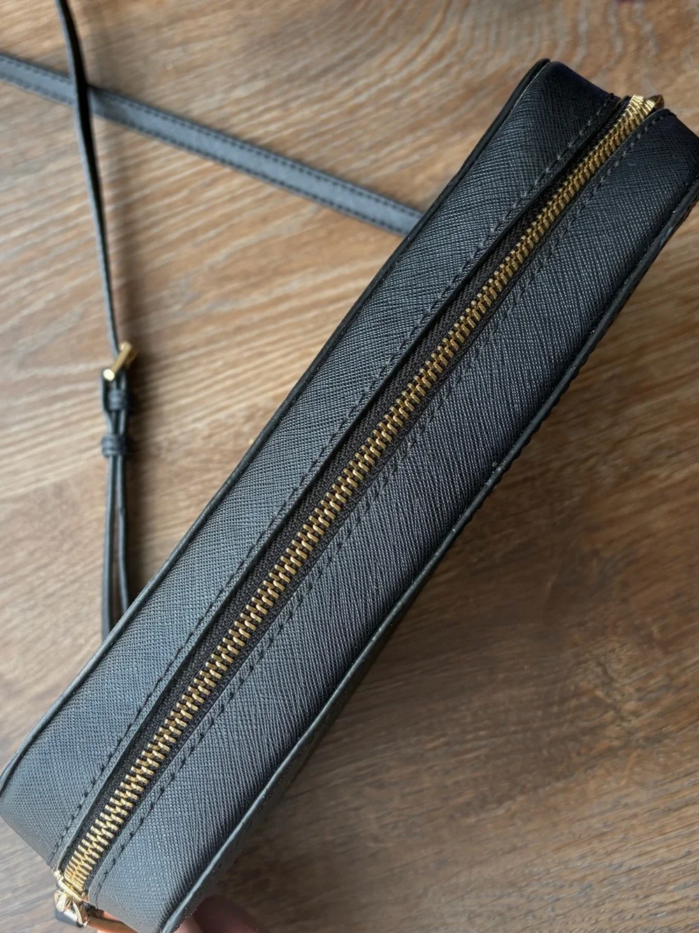 Michael Kors Black Saffiano Leather Crossbody Bag